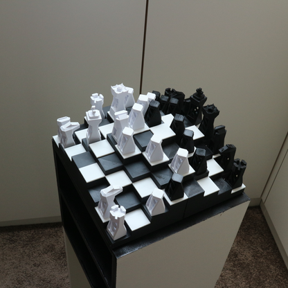 Serravalle 3D-Schachbretttisch